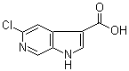 结构式 CAS# 1067193-36-5, 5-氯-1H-吡咯并[2,3-c]吡啶-3-羧酸