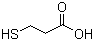 structure of CAS# 107-96-0, 3-Mercaptopropionic acid;Thiopropionic acid; 3-Thiopropanoic acid; beta-Mercaptopropionic acid