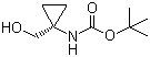 structure of CAS# 107017-73-2, 1-(Boc-amino)cyclopropylmethanol;N-Boc-1-amino-cyclopropanemethanol