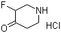 structure of CAS# 1070896-59-1, 3-Fluoro-4-piperidinone hydrochloride