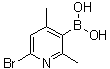 structure of CAS# 1072944-23-0, (6-Bromo-2,4-dimethyl-3-pyridinyl)boronic acid