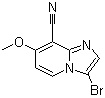 structure of CAS# 1072944-45-6, 3-Bromo-7-methoxyimidazo[1,2-a]pyridine-8-carbonitrile