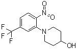 structure of CAS# 1072944-51-4, 1-[2-Nitro-5-(trifluoromethyl)phenyl]-4-piperidinol
