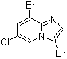structure of CAS# 1072944-57-0, 3,8-Dibromo-6-chloroimidazo[1,2-a]pyridine