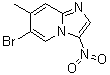 结构式 CAS# 1072944-64-9, 6-溴-7-甲基-3-硝基咪唑并[1,2-a]吡啶