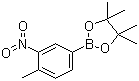 结构式 CAS# 1072945-06-2, 4-甲基-3-硝基苯硼酸频哪醇酯