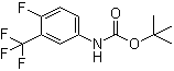 结构式 CAS# 1072945-57-3, N-[4-氟-3-(三氟甲基)苯基]氨基甲酸叔丁酯