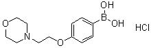 结构式 CAS# 1072945-74-4, [4-[2-(4-吗啉基)乙氧基]苯基]硼酸盐酸盐