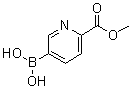 结构式 CAS# 1072945-86-8, 6-(甲氧羰基)吡啶-3-基硼酸