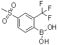 structure of CAS# 1072946-16-7, [4-(Methylsulfonyl)-2-(trifluoromethyl)phenyl]boronic acid