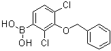 结构式 CAS# 1072946-32-7, [2,4-二氯-3-(苯基甲氧基)苯基]硼酸