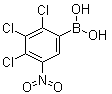 结构式 CAS# 1072946-38-3, (2,3,4-三氯-5-硝基苯基)硼酸