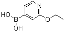 结构式 CAS# 1072946-58-7, 2-乙氧基吡啶-4-基硼酸