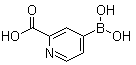 结构式 CAS# 1072946-59-8, 4-硼酸基-2-吡啶羧酸