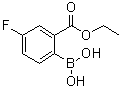 结构式 CAS# 1072951-40-6, 2-硼酸基-5-氟苯甲酸乙酯