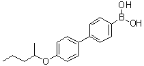 结构式 CAS# 1072951-79-1, [4'-(1-甲基丁氧基)[1,1'-联苯]-4-基]硼酸