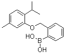 structure of CAS# 1072951-87-1, [2-[[5-Methyl-2-(1-methylethyl)phenoxy]methyl]phenyl]boronic acid