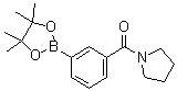 结构式 CAS# 1073353-61-3, 3-(1-吡咯烷基羰基)苯硼酸频哪醇酯