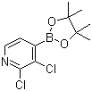 结构式 CAS# 1073353-78-2, 2,3-二氯吡啶-4-硼酸频哪醇酯