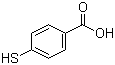 结构式 CAS# 1074-36-8, 4-巯基苯甲酸; 对巯基苯甲酸