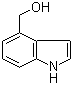 结构式 CAS# 1074-85-7, 吲哚-4-甲醇