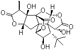 结构式 CAS# 107438-79-9, 银杏内酯 J