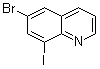 结构式 CAS# 1078160-90-3, 6-溴-8-碘喹啉