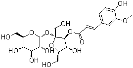 structure of CAS# 107912-97-0, Sibiricose A5;3-O-Feruloylsucrose; Arillanin B