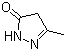 structure of CAS# 108-26-9, 3-Methyl-2-pyrazolin-5-one;5-Methyl-2,4-dihydro-pyrazol-3-one