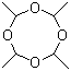 structure of CAS# 108-62-3, Metaldehyde;Acetaldehyde tetramer; 2,4,6,8-Tetramethyl-1,3,5,7-tetraoxacyclooctane; Metacetaldehyde