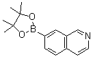 structure of CAS# 1082947-07-6, 7-(4,4,5,5-Tetramethyl-1,3,2-dioxaborolan-2-yl)isoquinoline