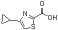 结构式 CAS# 1083274-67-2, 4-环丙基噻唑-2-羧酸