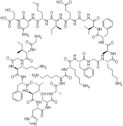 结构式 CAS# 108433-95-0, 马盖宁 II