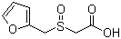structure of CAS# 108499-26-9, 2-[(2-Furanylmethyl)sulfinyl]acetic acid