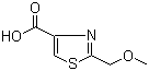 structure of CAS# 1086380-07-5, 2-(Methoxymethyl)-1,3-thiazole-4-carboxylic acid