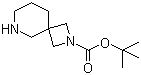 结构式 CAS# 1086394-57-1, 2,6-二氮杂螺[3.5]壬烷-2-羧酸叔丁酯