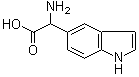 结构式 CAS# 108763-43-5, alpha-氨基-1H-吲哚-5-乙酸