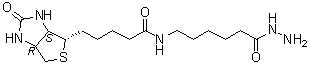 structure of CAS# 109276-34-8, Biotinamidocaproyl hydrazide;EZ-Link Biotin-LC-hydrazide
