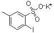 结构式 CAS# 1093215-92-9, 2-碘-5-甲基苯磺酸钾