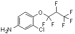 结构式 CAS# 1100832-66-3, 3-氯-4-(1,1,2,3,3,3-六氟丙氧基)苯胺