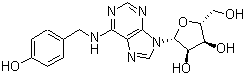 结构式 CAS# 110505-75-4, N6-羟苄腺苷