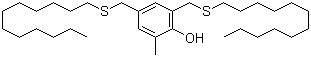structure of CAS# 110675-26-8, 2,4-Bis(dodecylthiomethyl)-6-methylphenol;Irganox 1726; 4,6-Bis(dodecylthiomethyl)-o-cresol