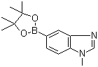 结构式 CAS# 1107627-02-0, 1-甲基-1H-苯并咪唑-5-硼酸嚬那醇酯