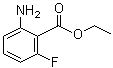 结构式 CAS# 1108668-11-6, 2-氨基-6-氟苯甲酸乙酯