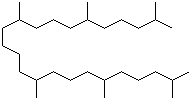 结构式 CAS# 111-01-3, 角鲨烷; 异三十烷; 2,6,10,15,19,23-六甲基二十四烷