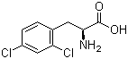 结构式 CAS# 111119-36-9, 2,4-二氯-L-苯丙氨酸; L-2,4-二氯苯丙氨酸