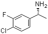 structure of CAS# 1114559-11-3, (S)-1-(4-Chloro-3-fluorophenyl)ethanamine