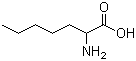 structure of CAS# 1115-90-8, 2-Aminoheptanoic acid