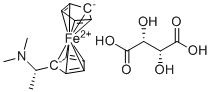 结构式 CAS# 111614-65-4, (S)-N,N-二甲基-1-二茂铁乙胺(L)-酒石酸盐
