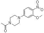 structure of CAS# 1116229-11-8, 1-Acetyl-4-[3-(methyloxy)-4-nitrophenyl]piperazine